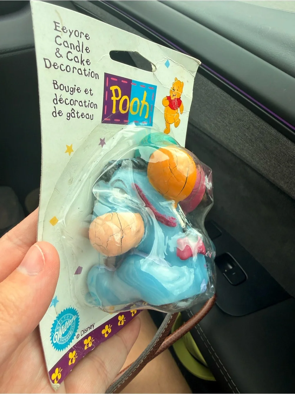 Vintage 1996 Eeyore Candle & Cake Decoration Winnie The Pooh Disney